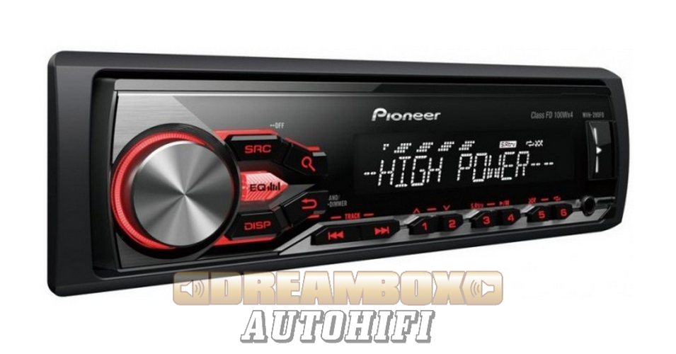 PIONEER MVH-280FD 4 x 100 Wattos USB fejegység Flac lejátszással - 1 ...